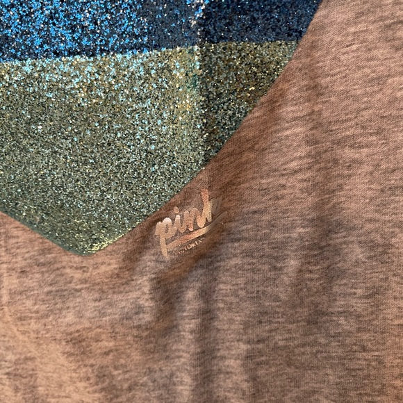 Vintage NEW Victoria’s Secret Tee Top T-Shirt Heart Bling Size S - M Medium - Picture 3 of 6